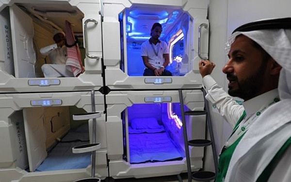 Saudi Arabia Tests Nap Pods For Hajj